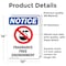 Signmission Fragrance Free Environment Sign With Symbol, 10 in W x Rectangle, Vinyl Decal OS-2PACK-NS-D-1014-V-12909 - alternate 6